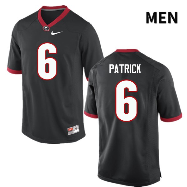 Georgia Bulldogs Men's Natrez Patrick #6 Black Stitched College UGA Football Jersey 23LM018CY